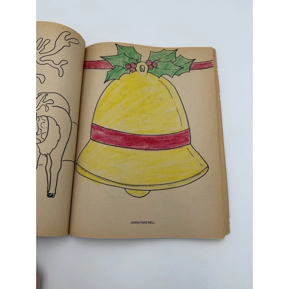 2 Vtg 90s‎ Jumbo Christmas Coloring & Activity Books NEW OLD STOCK Lightly Used